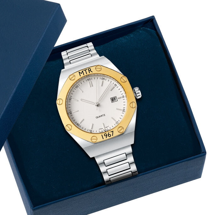 Personalisierte Herrenuhr mit Geburtsjahr